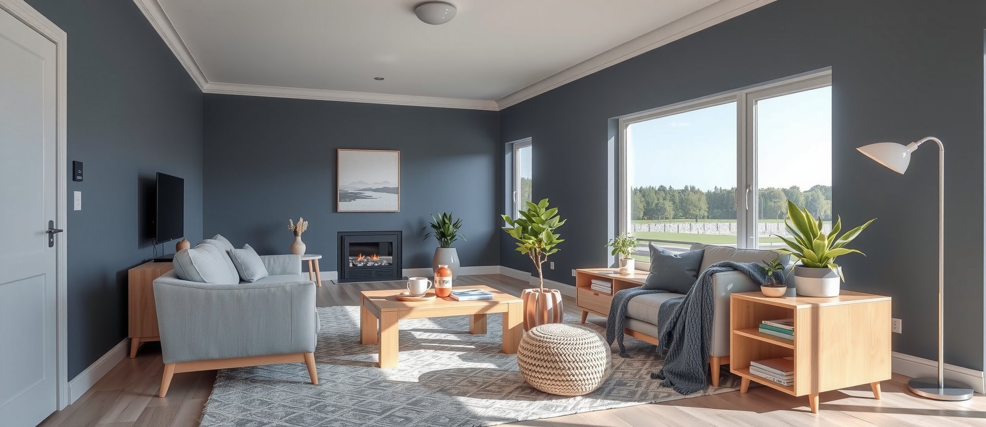 Modern Dutch design renovation living room