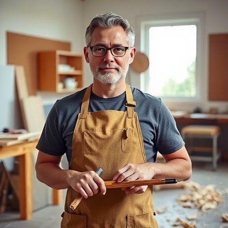 Craftsman demonstrating quality craftsmanship