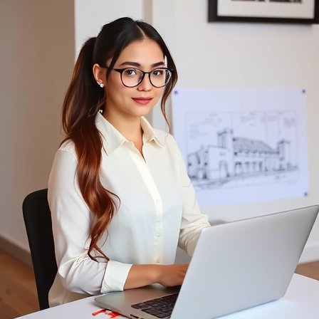 Interior designer sketching renovation plans